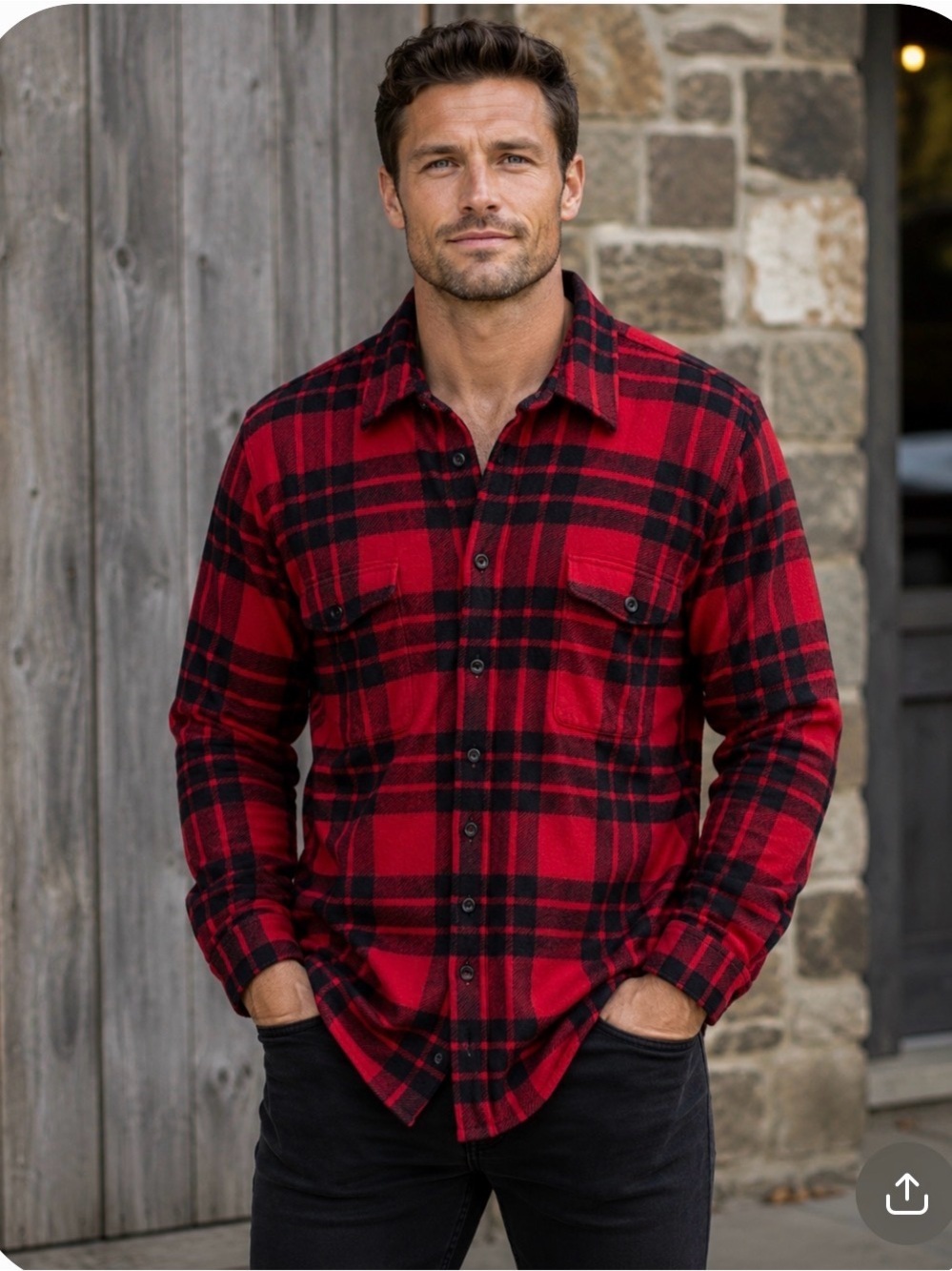 Chaps men’s fleece shacket